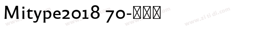 Mitype2018 70字体转换